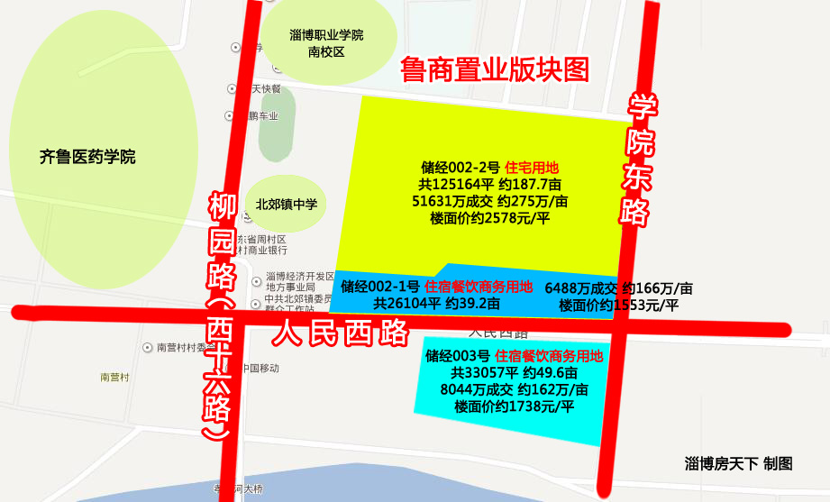 重磅！经开区土地出让揽金15亿 鲁商新城首进淄博
